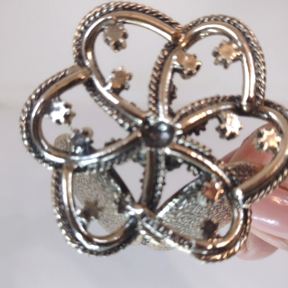 Melba Vintage Jeweled Miniature Double Picture Frame - Picture 6 of 10